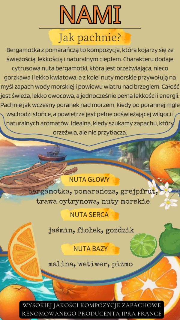 Duża <span><em>Nami</em> </br/>✦ pomarańcza & morze ✦ - obrazek 3
